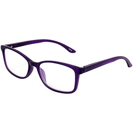 Birdz BPA Free Non Carcinogenic Readers Purple Frame Clear Lens 3.0 Magnification