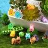 GSrenyu 36pcs Mini Resin Animals, Capybara Tiny Animal Resin Figurines,