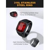 Bestyle Chunky Band Ring for Men, Stainless Steel Ring with