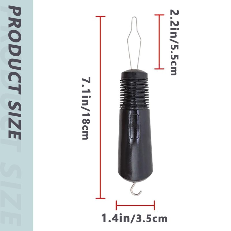 One Piece Ergonomic Handle Button Hook Dressing Aid Plastic Buttons