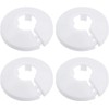 Wall Flange Cover Collars Plastic Radiator Pipe Collars, 4 Pieces,Water