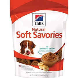Hill's Natural Soft Savories Dog Treats, Peanut Butter & Banana, 8 oz. Bag