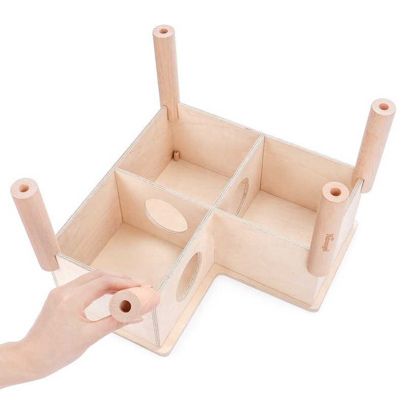 Niteangel Set of Beech Stilts for Elevating & Safely Setting