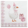 40 Pcs Pink Goose Birthday Party Plates and Napkins Set,Funny