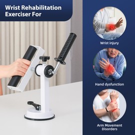 JFMkaer Wrist Rehabilitation Exercise Pronation and Supination, Adjustable Resistance Hand and Forearm Trainer at Home for People with Wrist Injuries, Hand Dysfunction