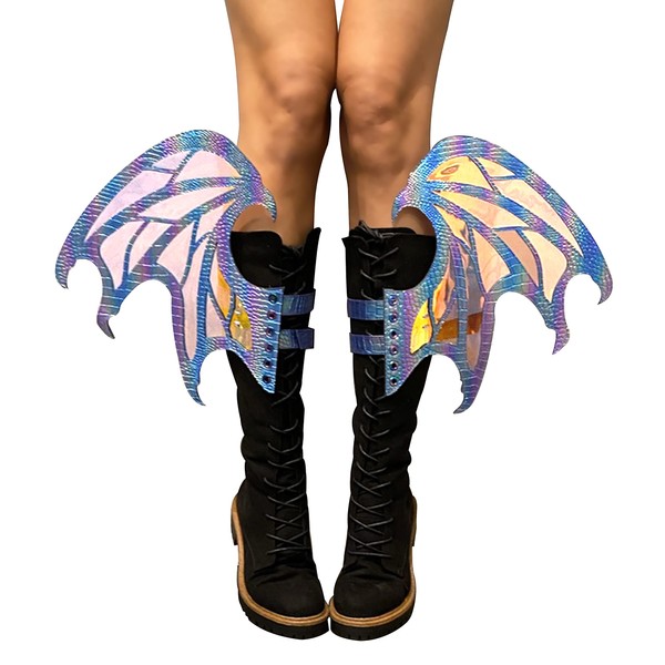 Neva Nude Large Iridescent Drogon Dragon Boot Leg Wing |