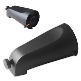 CalcMetal Mixet Slip on Diverter Tub Spout Fit 5/8 OD Pipe (1/2" Nominal), 5-1/2" Long (1-1/2" Minimum to 2-1/2" Maximum), Easy to Install, Matte Black