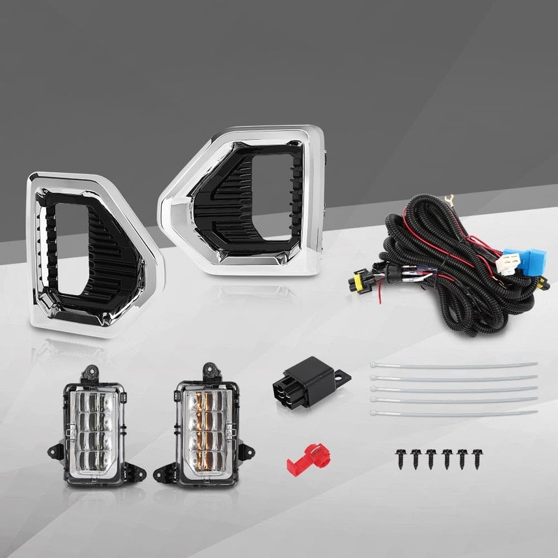 G-PLUS LED Fog Light Lamp Compatible with GMC Sierra 1500