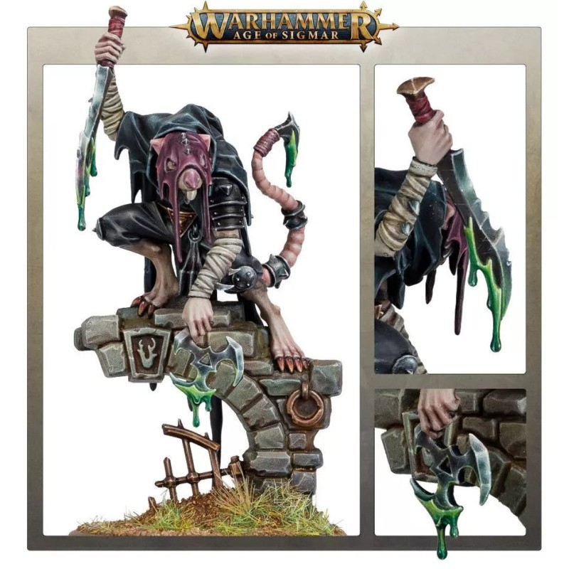 Games Workshop Skaven Deathmaster Virrtik Echoes Doom Warhammer Fantasy Old