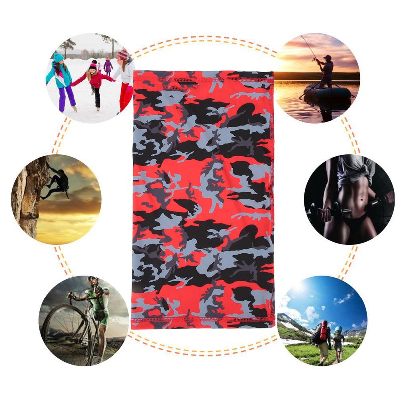 Summer Outdoor Ice Silk Scarf Sun Protection Face Towel Mask