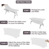 Kesfey Stretch Spandex Table Covers for 8FT Tables - 8