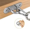 4 Pcs Pad Eye Plate Rectangular Pad Eye Carabiner U