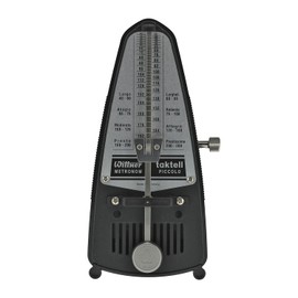 Wittner Taktell Piccolo 836 Mechanical Metronome Black with Keepdrum Microfibre Cloth