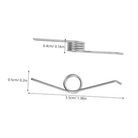 BESPORTBLE Stainless Steel Torsional Spring Replacement for Trash Can Lid for Outdoor Waste Bins and Bathroom Trash Bins Sturdy Mechanism for Easy Lid Operation 4-Piece Set