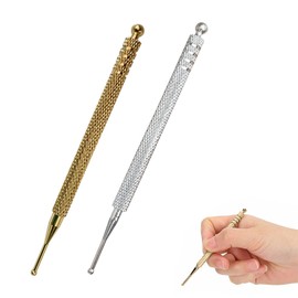 Acupuncture Pen, Pack of 2 Acupressure Pen Massage Pen, Acupuncture Sticks, Acupressure Pen, Meridian Pen, Acupressure Sticks, Acupressure Stick 2/5 mm, Length 10 cm Ball Diameter 2/5 mm
