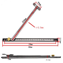 Lokatall Window Hinges, 12 Inch SUS304 Stainless Steel Window Friction Stay Hinge Wind Brace Casement Window Hinges for uPVC/Aluminium Profiled Windows, Stack Height 13mm, 2 Pcs