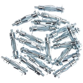 Fischer HM 5x37 S - cavity metal dowels with screw for attaching pictures, curtain rails in panel building materials - 20 pieces - item no 48041