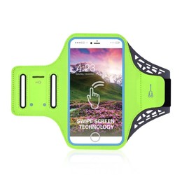DFV mobile - Professional Cover Ultra-Thin Armband Sport Walking Running Fitness Cycling Gym für Blu Studio X10L (2022) - Green