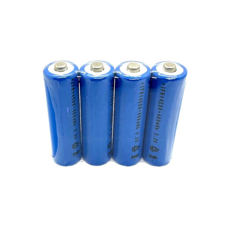 RELIGHTABLE 8-PCS 14500 LiFePO4 AA 3.2V 400mAh Rechargeable Batteries Solar