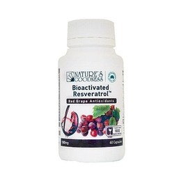 NATURES GOODNESS Nature's Goodness Bioactivated Resveratrol 500mg 60Caps Complex