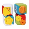 Chicco 2-in-1 Multiactivity Cube, Set of 4 Coloured Animal Blocks,