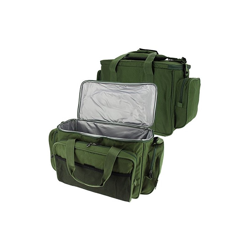 DNA NGT Carp Fishing Camping Green Insulated Carryall with Cutlery