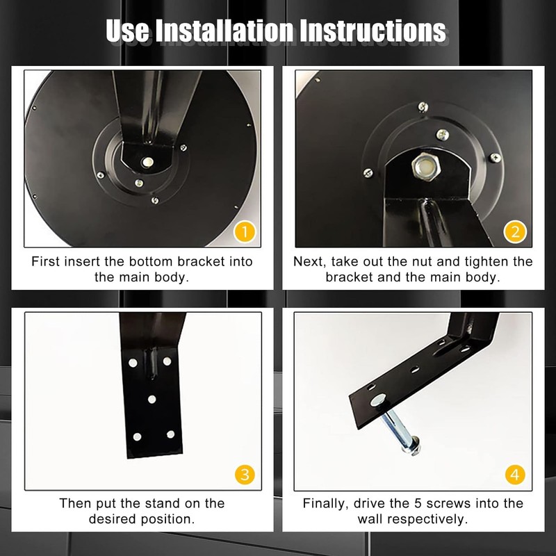 KOBSAINF 12 Inch Convex Mirror Outdoor with Adjustable Wall Fixing