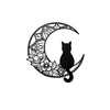 Ling & Bai Black Cat and Moon Walls Hanging Ornament