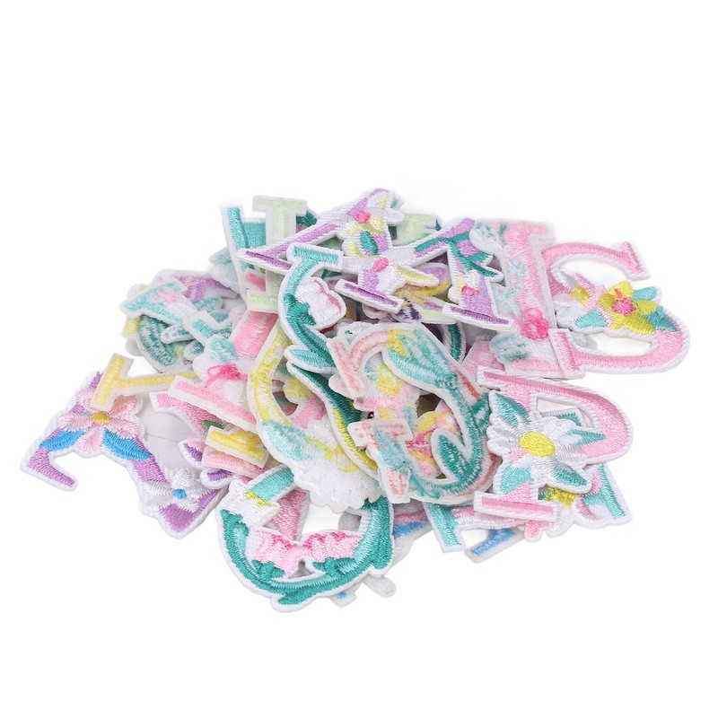 26 Letter Patches DIY Combinations Embroidered Patch Easy Ironing Soft