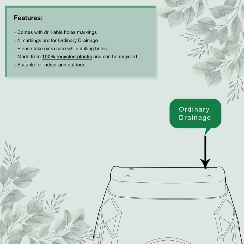 Whitefurze 56446 31cm Venetian Wall Planter Terracotta