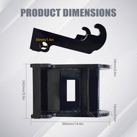 X-Change Coupler Bracket for Quick Connection of Excavator Bucket Mounting Attachment for Bobcat E26 E32 E35 E42 E45 E50 E55 E60 E63 mini Excavator, Compatible with Bobcat E Series.