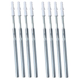 MY MIRONEY Floating Shelf Bracket 8Pcs Floating Shelf Invisible Support Bracket Metal Blind Shelf Supports Hidden Wall Brackets,0.39" x 8.86"