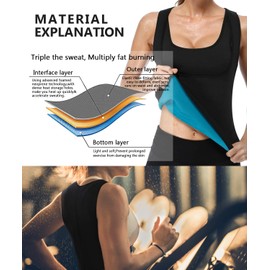 DoLoveY Women Neoprene Sauna Vest Waist Trainer Hot Sweat Slim Corset Body Shaper Workout Tank Top