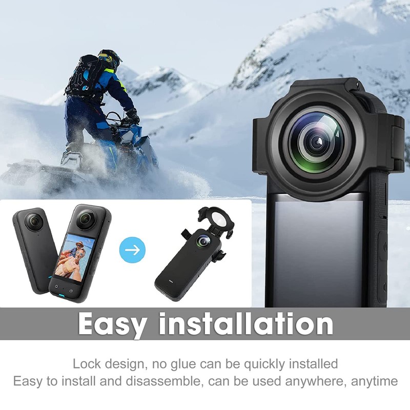 Upgrade Lens Guard for Insta360 X3, Dustproof Waterproof Professional High