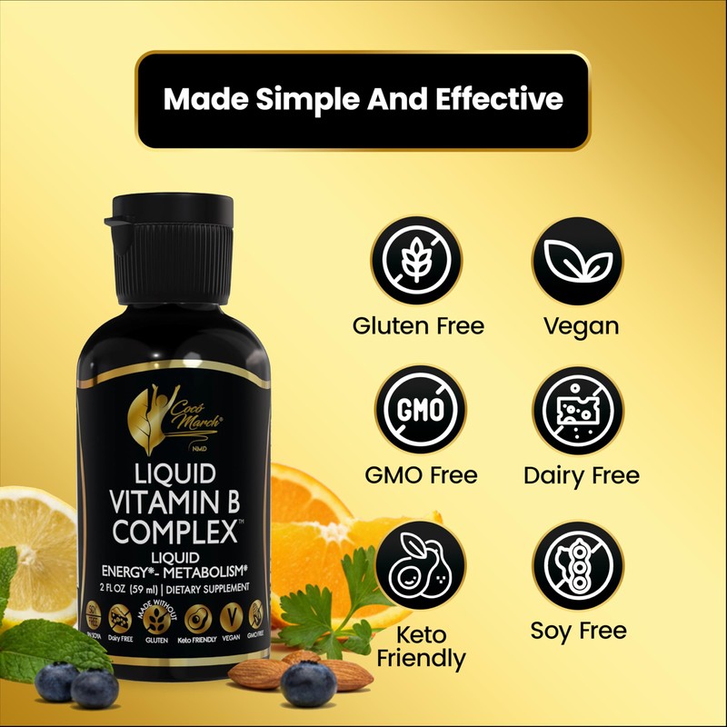 Cocó March N.M.D Liquid Vitamin B Complex with B1, B2,