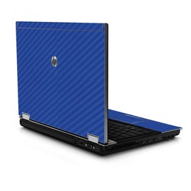 LidStyles Vinyl Protection Skin Kit Decal Sticker Compatible with HP Elitebook 8440p (Blue Carbon Fiber)