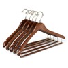 10 Quality Hangers Curved Wooden Hangers Beautiful Sturdy Suit Coat