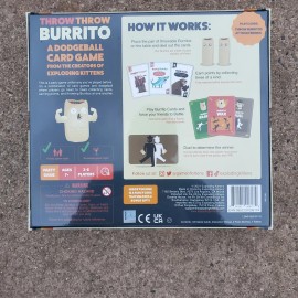 Throw Throw Burrito by Exploding Kittens - A Dodgeball Card Game Brand NEW