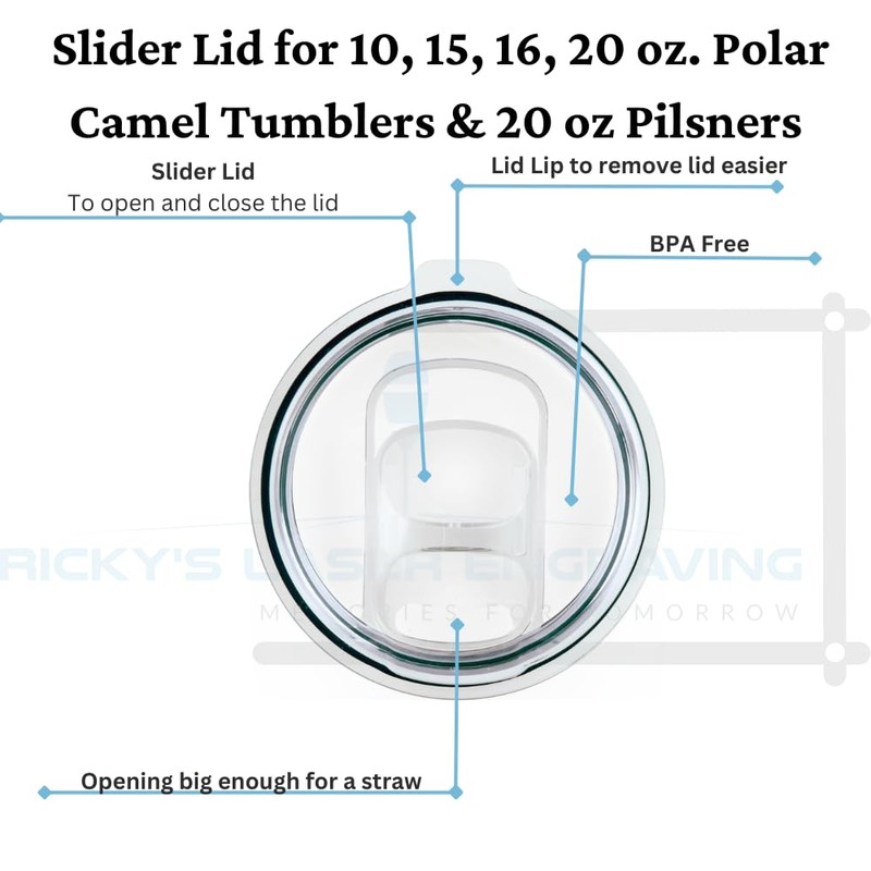 Polar Camel Replacement Lid (10, 15, 16, 20 Tumblers &