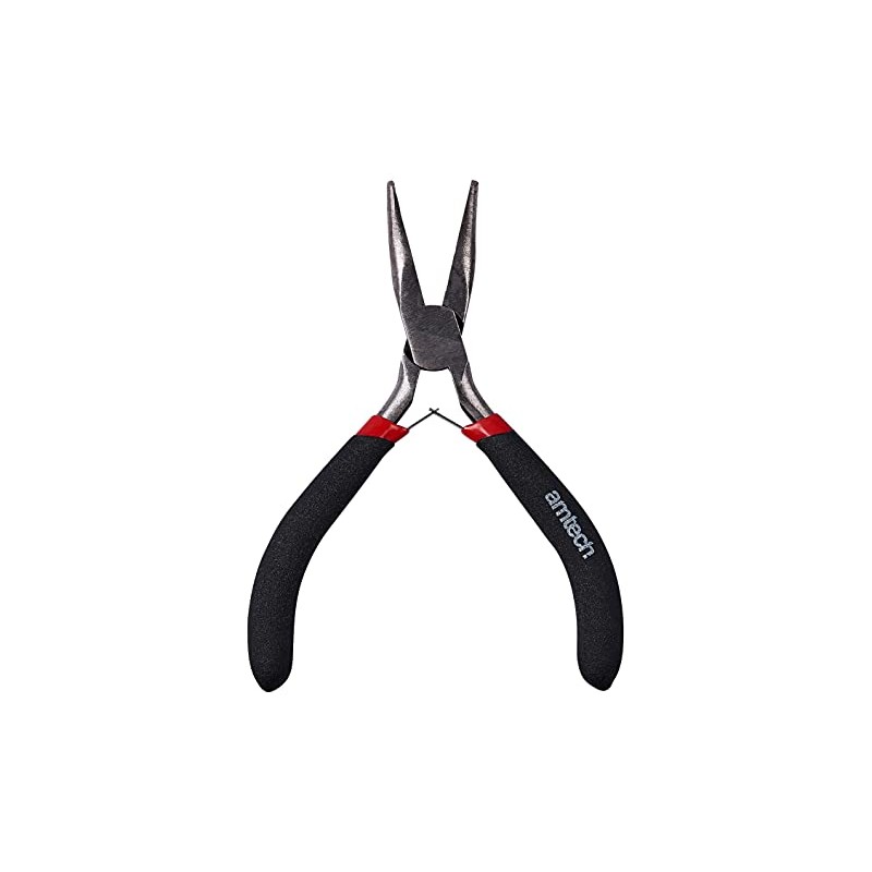 Amtech B3190 Mini Bent Nose Pliers with Spring