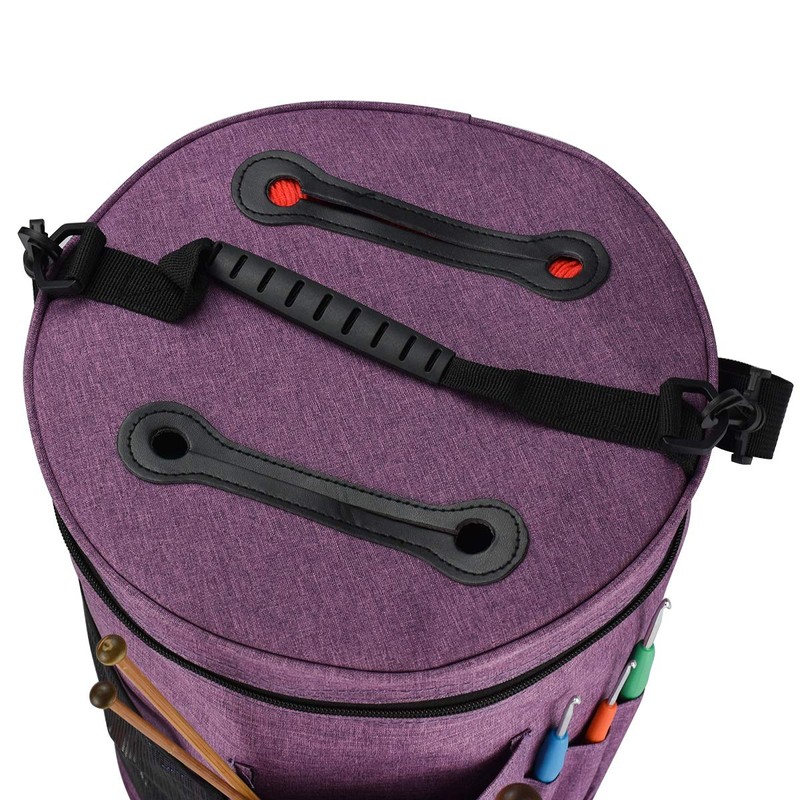 QIUPFGUT Yarn Organiser, Portable Storage Bag for Yarns, Knitting Bag,