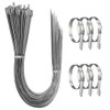 Aroono 38 inch-15PCS Heavy Duty Metal Zip Ties, 337lb Max