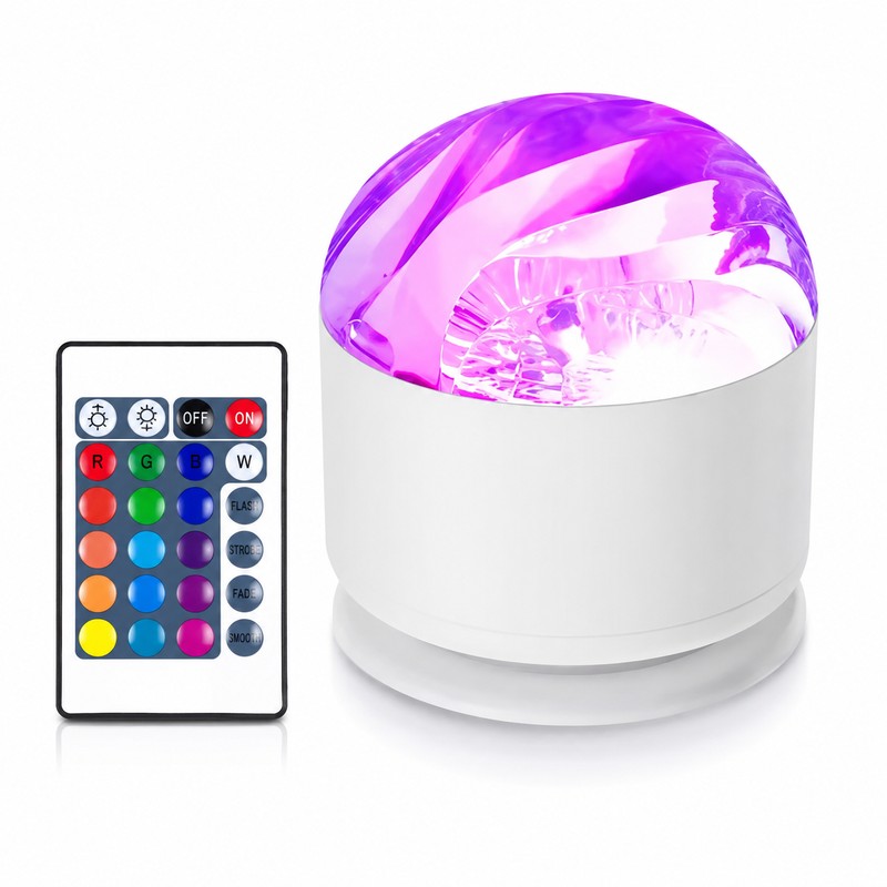 Galaxy Projector Night Light for Bedroom – 16-Color Rotating Aurora