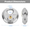 DuoTyga Discus Keyed Alike Padlock, 2-3/4 Inch Wide, Heavy Duty