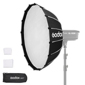 Godox S85T 85cm 33.5" Umbrella Softbox Bowens Mount with Diffuser Quick Release Compact Umbrella Softbox for Photography Shooting Continuous Light Strobe Flash