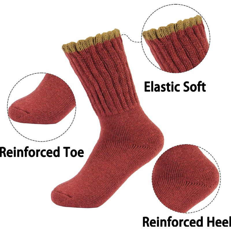BomKinta Boot Socks for Women Winter Solid Thick Socks Soft