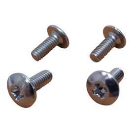 M4 x 10mm TV & Monitor Mounting Screws – Pack of 4 | Nickel-Plated Steel, Pan Head