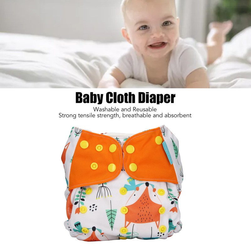 Baby Cloth Diaper One Size Adjustable Washable Reusable Breathable Prevent