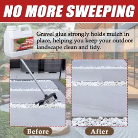 Tiepetly Mulch Gravel Glue 64oz Strongly Lock mulchs Last up to 2 Years