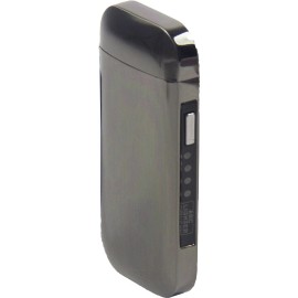 Ever Tech Dual Arc Electric Lighter LED Display Windproof USB Rechargeable Lighters - Gunmetal